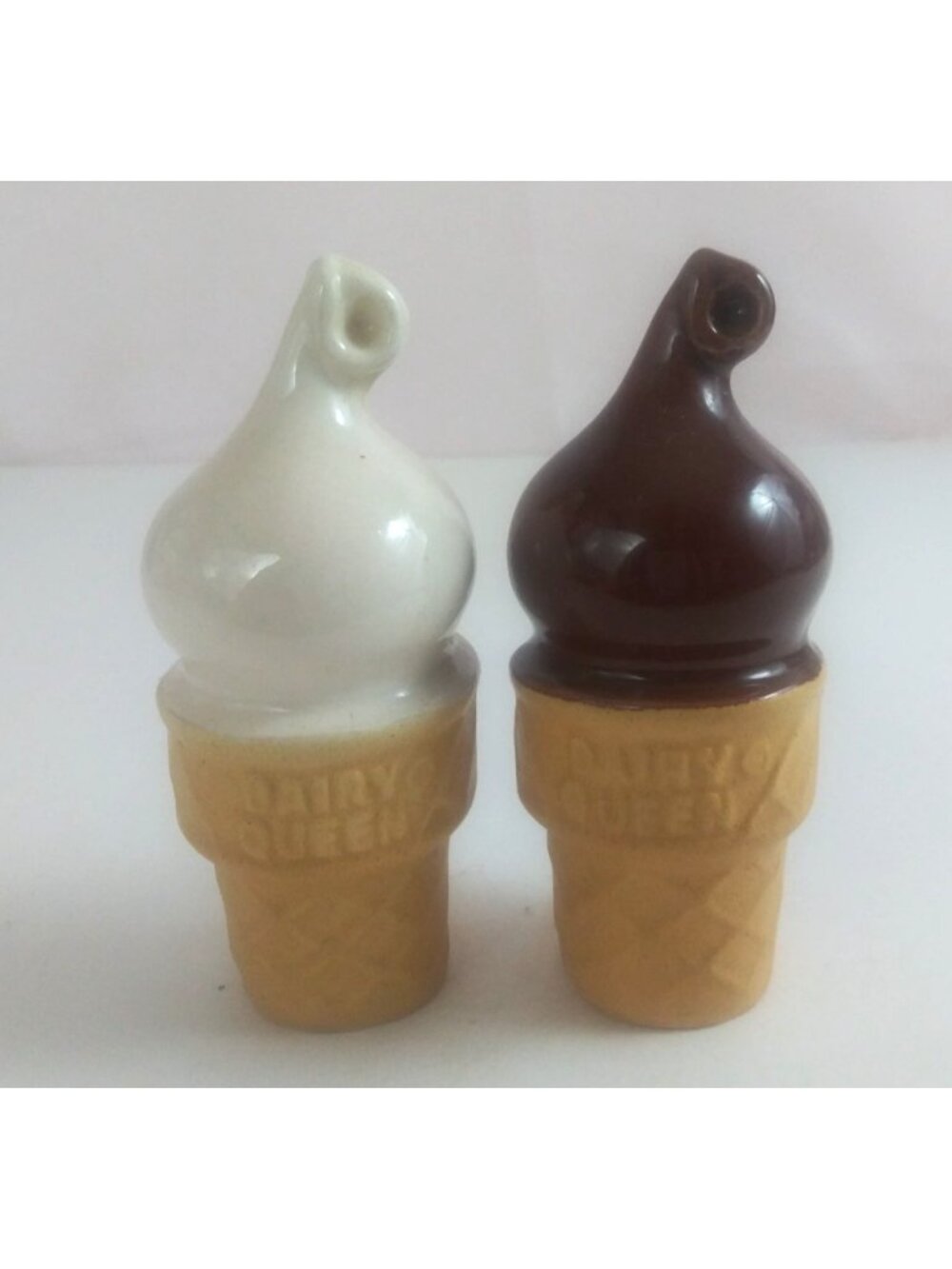 Vintage 1950s Dairy Queen Ice Cream Cone Salt & Pepper Shakers